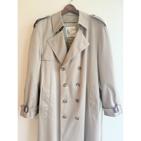 Vintage London Fog Double Breasted Trench Coat with Removable Lining size 46 Reg - Picture 4 of 11